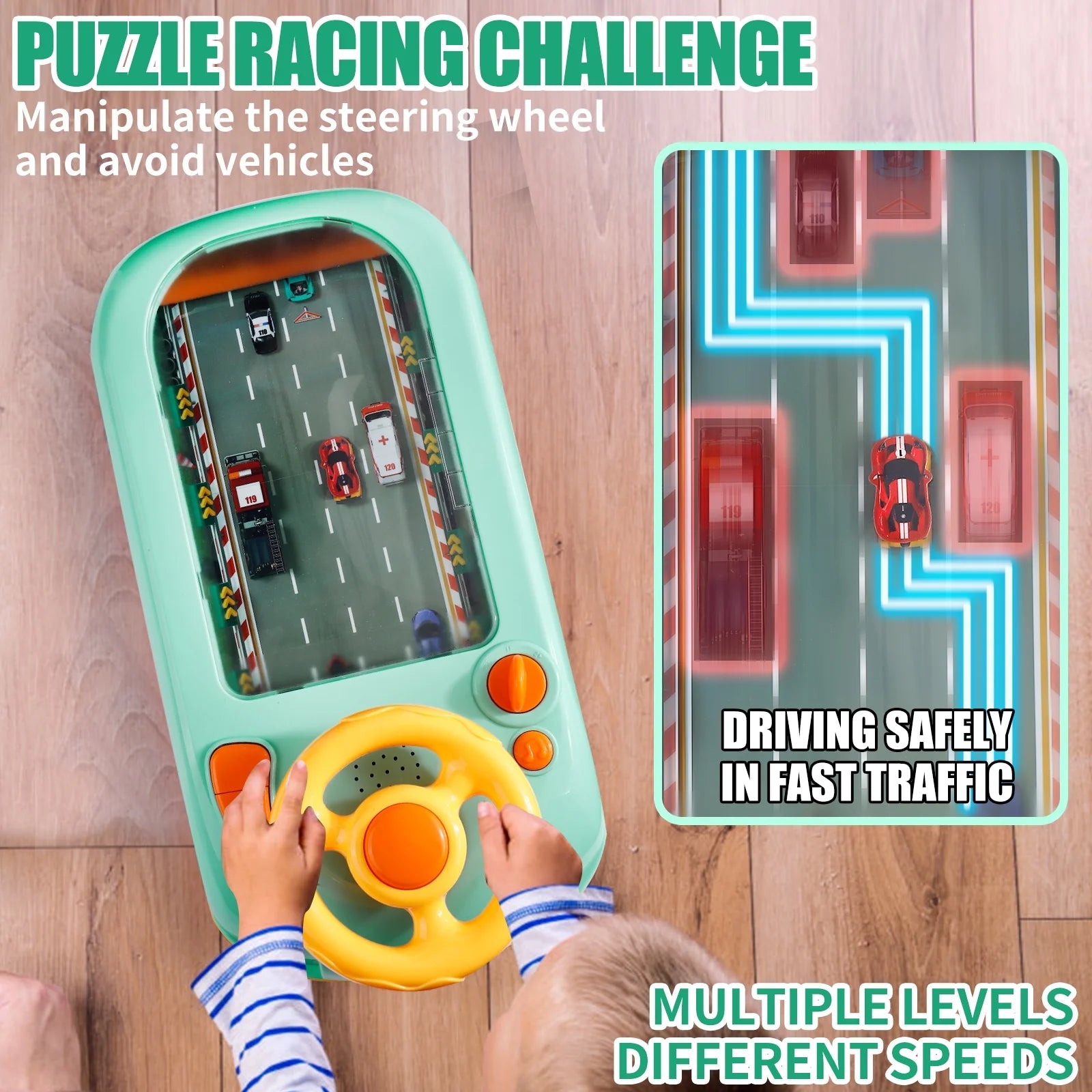 Steer & Learn Kid's Driving Practice Simulator Toy